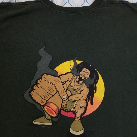 Other - Vintage Kik Wear Weed T Shirt JNCO Skate Hip Hop
